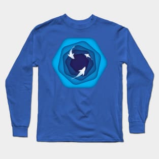 Koi Hex pond Long Sleeve T-Shirt